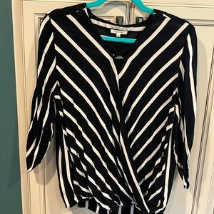 Maurices mock wrap blouse